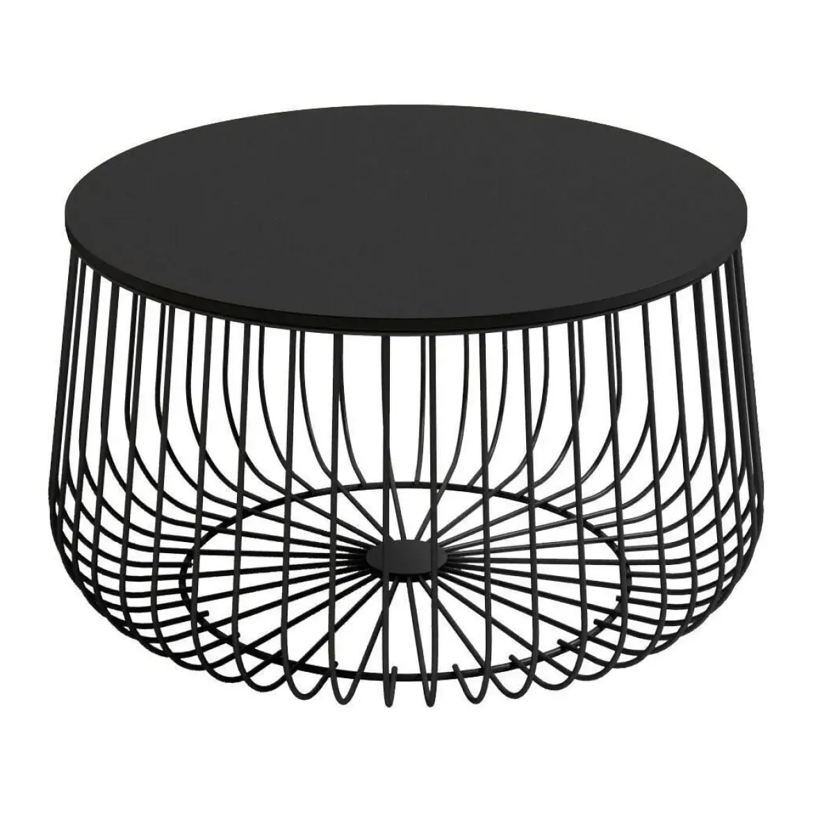 Mesa de Centro Redonda con Estructura Negra ÍNDICO CNG1106N