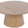 Mesa de Centro Redonda de Madera de Abeto 89 cm MB-230873
