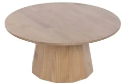 Mesa de Centro Redonda de Madera de Abeto 89 cm MB-230873