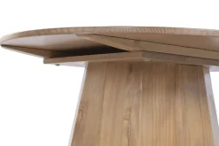 Mesa de Centro Redonda de Madera de Abeto 89 cm MB-230873