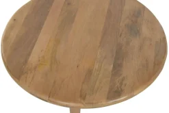Mesa de Centro Redonda de Madera de Mango Marrón MB-223557