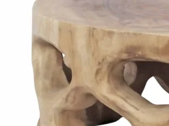 Mesa de Centro Redonda de Madera de Suar 70 cm 32-227