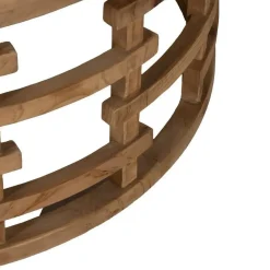 Mesa de Centro Salón Reloj de Dm-Madera 80x80x36 cm 611408