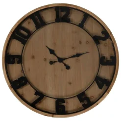 Mesa de Centro Salón Reloj de Dm-Madera 80x80x36 cm 611408