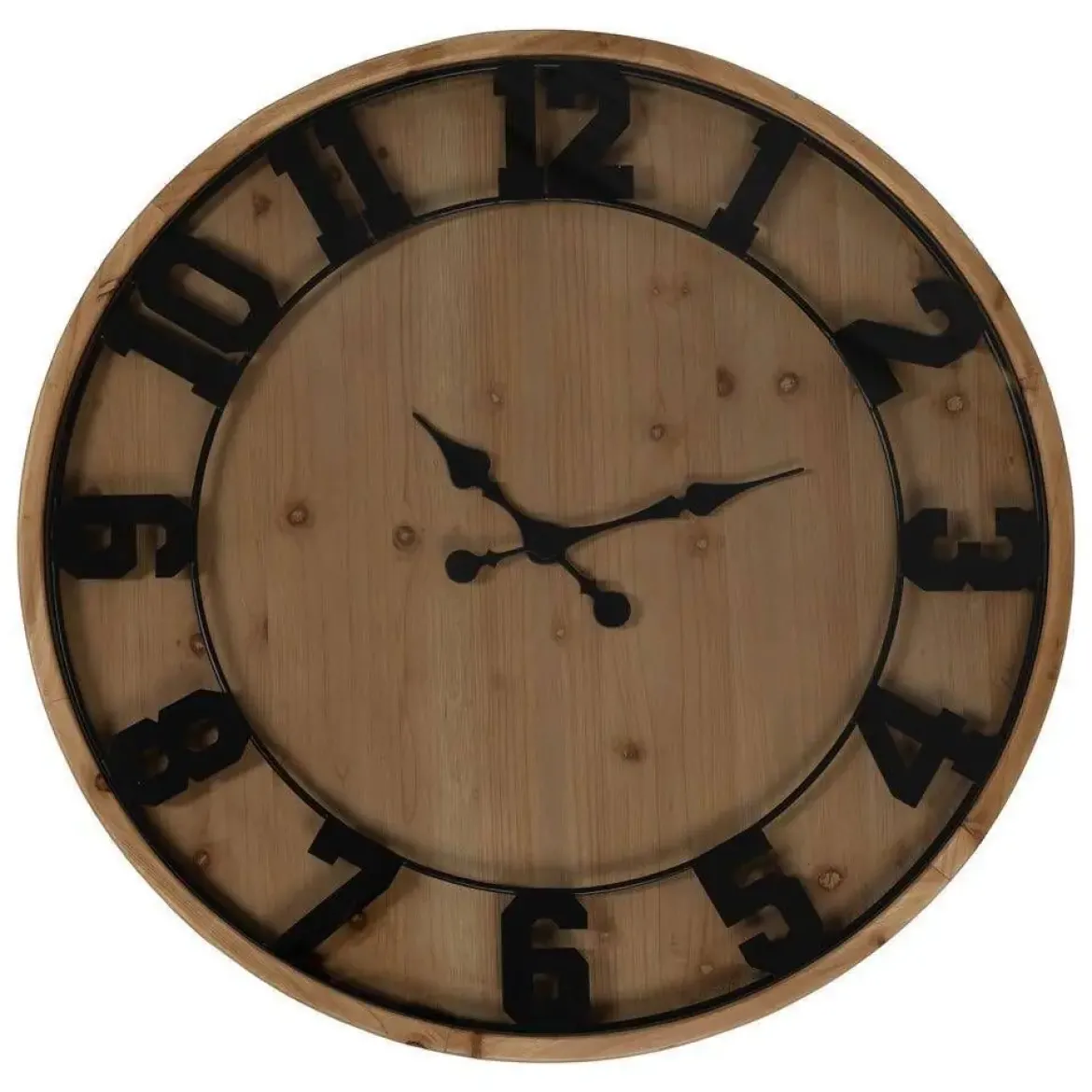 Mesa de Centro Salón Reloj de Dm-Madera 80x80x41 cm 611411