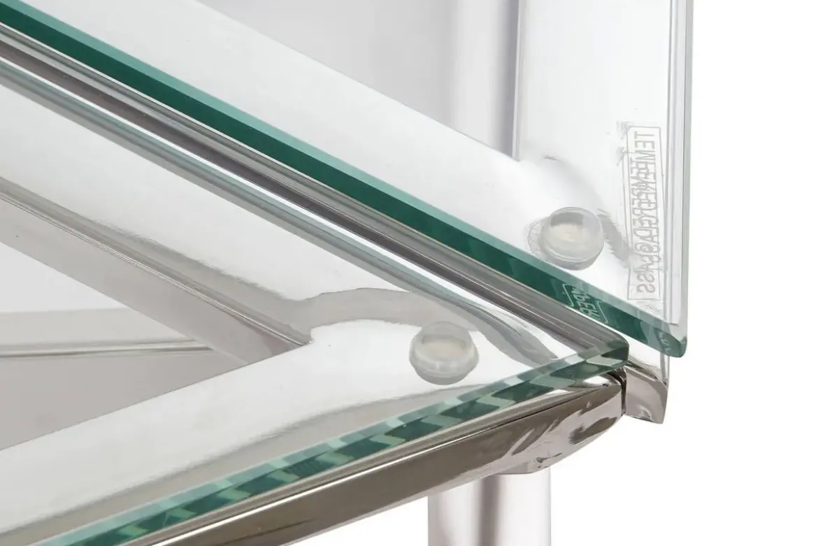 Mesa de Centro Set 6 de Acero y Cristal 137,5 cm MB-182525