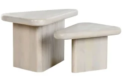 Mesa de Centro Set 2 de Madera de Mango Natural MB-213349