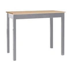 Mesa de Cocina Alta Aluminio con Tapa Laminada SENA 119/AL