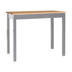 Mesa de Cocina Alta Aluminio con Tapa Laminada SENA 119/AL