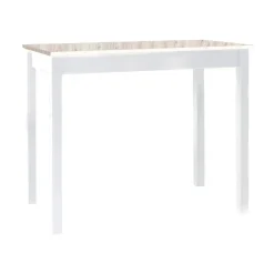 Mesa de Cocina Alta Blanca con Tapa Laminada SENA 119/BL