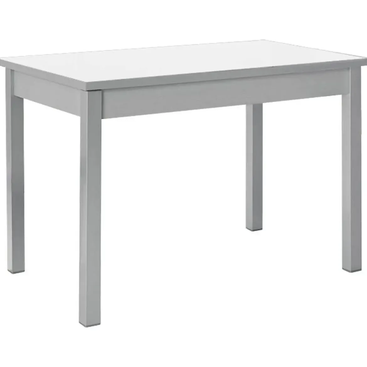 Mesa de Cocina Aluminio con Tablero de Cristal CIGALES 156