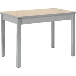 Mesa de Cocina Aluminio con Tablero de Cristal CIGALES 156