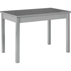 Mesa de Cocina Aluminio con Tablero de Cristal CIGALES 156