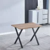 Mesa de Cocina con Patas de Aspa de color Negro VIDEL