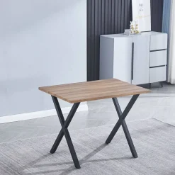 Mesa de Cocina con Patas de Aspa de color Negro VIDEL