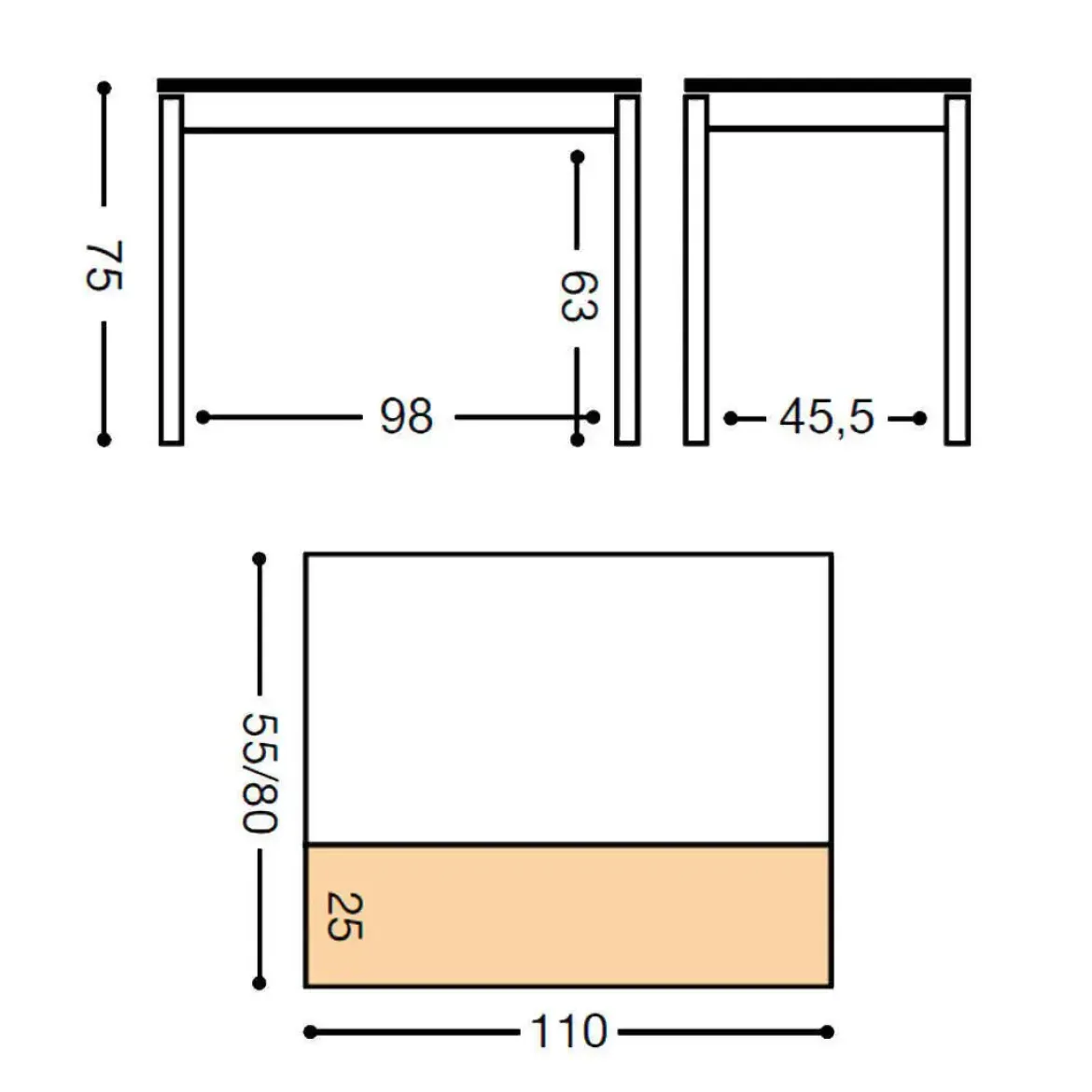 Mesa de Cocina Extensible Ala Caída con Cajón JEREZ 778