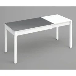 Mesa de Cocina Extensible Carro de Aluminio color Blanco VIENA 903