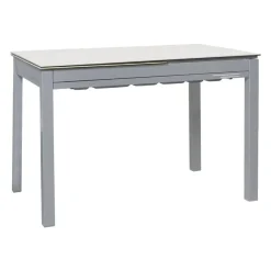 Mesa de Cocina Extensible Carro Doble con Tapa Laminada PESCARA