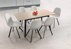 Mesa de Cocina Extensible con Patas de Madera PALMA