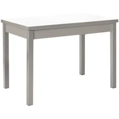 Mesa de Cocina Extensible con Tablero de Cristal PANES 814/AL