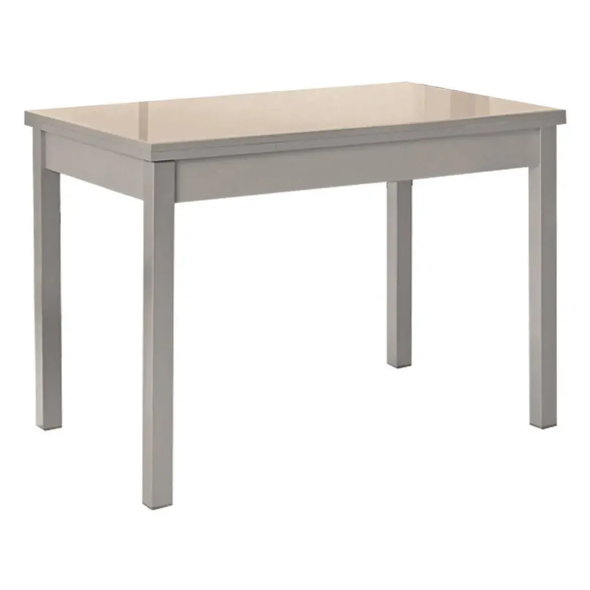 Mesa de Cocina Extensible con Tablero de Cristal PANES 814/AL