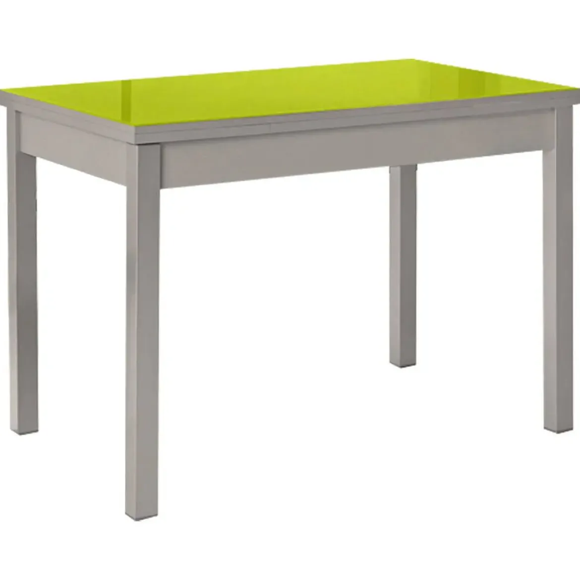 Mesa de Cocina Extensible con Tablero de Cristal PANES 814/AL