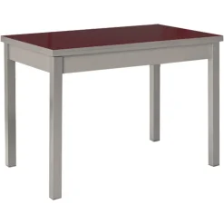 Mesa de Cocina Extensible con Tablero de Cristal PANES 814/AL