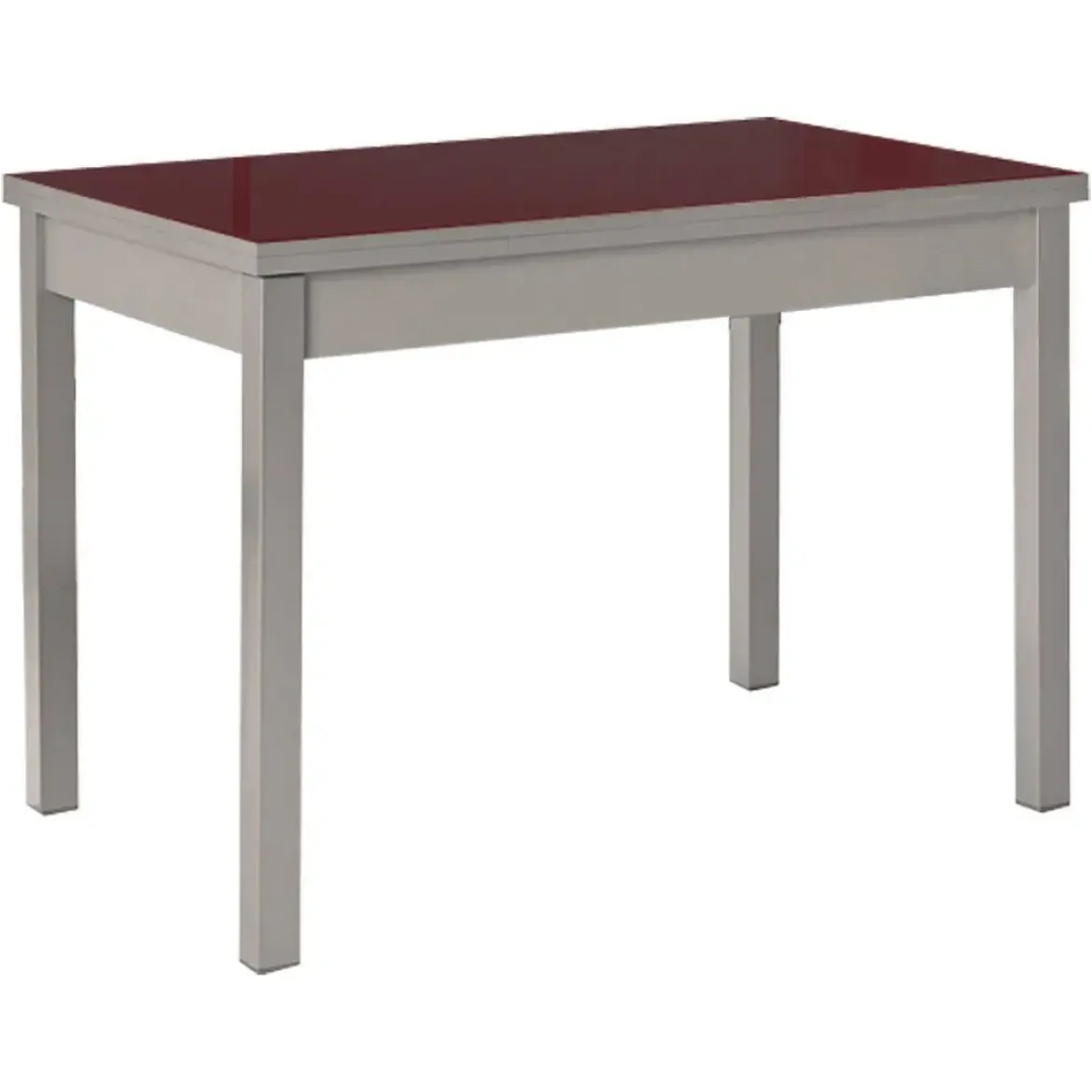 Mesa de Cocina Extensible con Tablero de Cristal PANES 814/AL