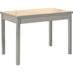 Mesa de Cocina Extensible con Tablero de Cristal PANES 814/AL