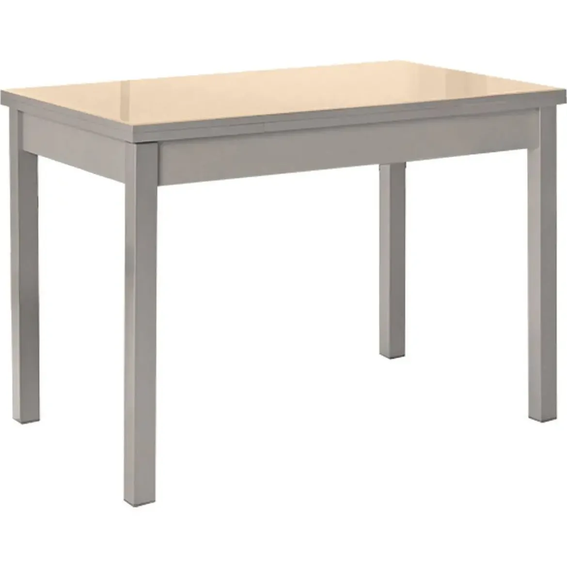 Mesa de Cocina Extensible con Tablero de Cristal PANES 814/AL