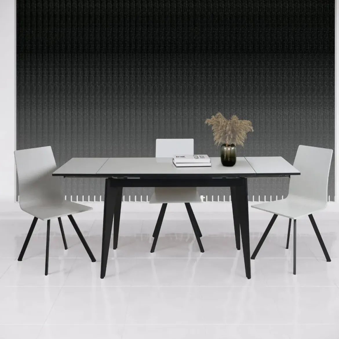 Mesa de Cocina Extensible con Tablero Laminado 128/NG ERGO
