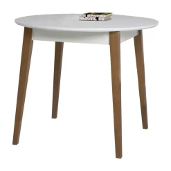 Mesa de Cocina Redonda Extensible de Madera ELVAS 151