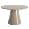 Mesa de Comedor Alto Brillo Taupe de MDF 120x120 cm 615302