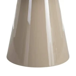 Mesa de Comedor Alto Brillo Taupe de MDF 120x120 cm 615302