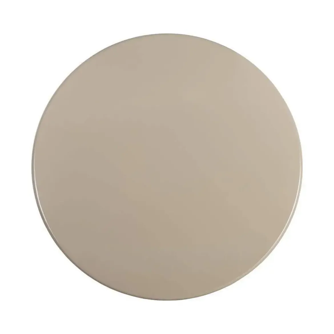 Mesa de Comedor Alto Brillo Taupe de MDF 120x120 cm 615295