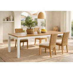 Mesa de Comedor de Madera Acacia y Mango para 8 Personas MB-207446