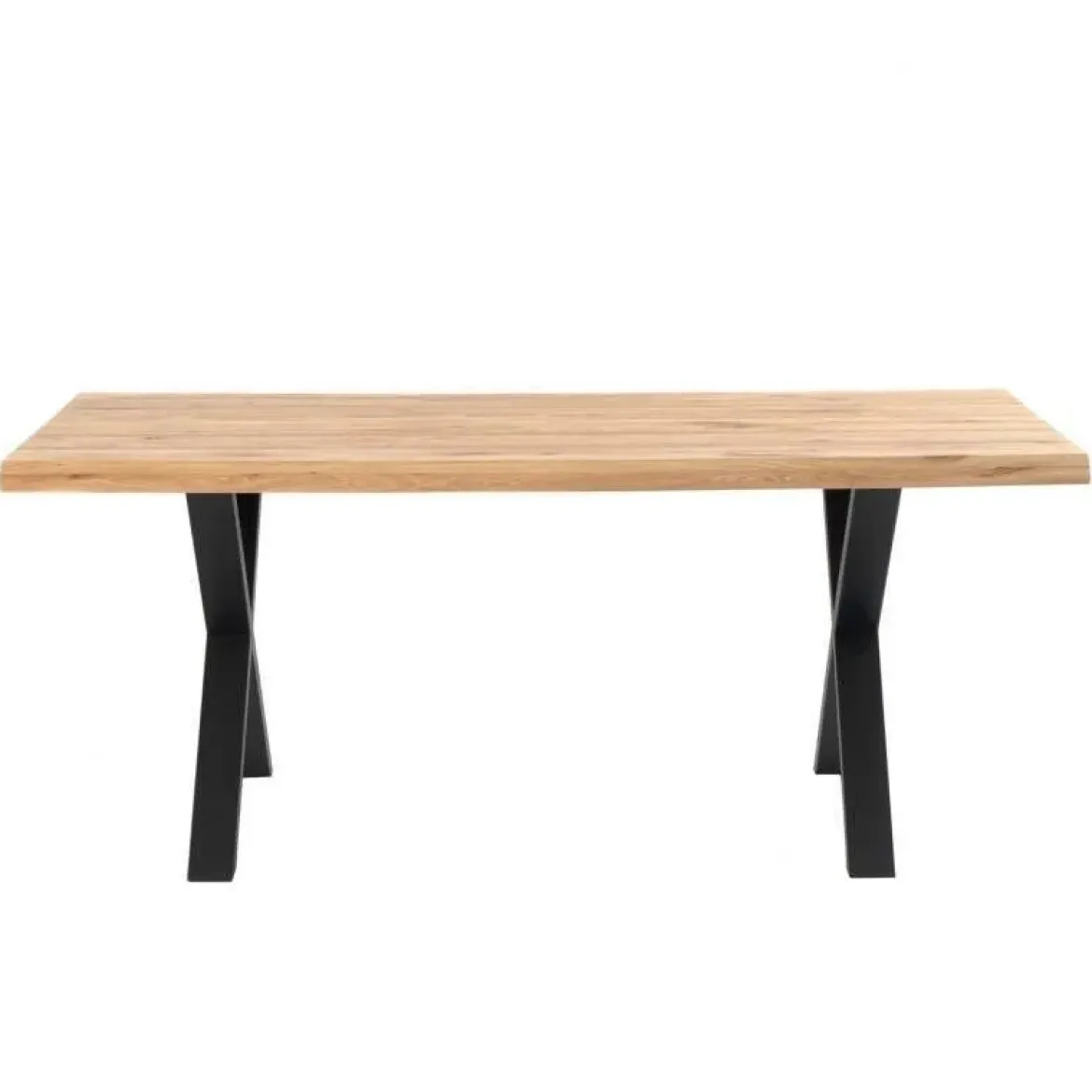 Mesa de Comedor de Madera con Detalles Negros CORINE