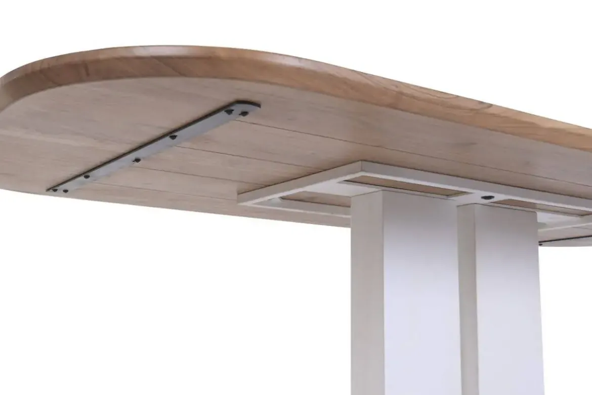 Mesa de Comedor de Madera de Acacia y Metal 240 cm MB-227288
