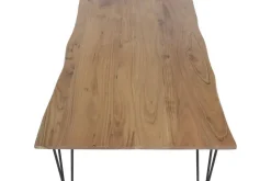 Mesa de Comedor de Madera de Acacia con Patas de Metal MB-226328