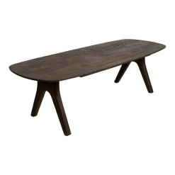 Mesa de Comedor de Madera de Mango Marrón 260 cm 612863