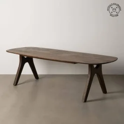 Mesa de Comedor de Madera de Mango Marrón 260 cm 612863