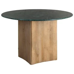 Mesa de Comedor de Madera de Mango y Mármol Verde 615817