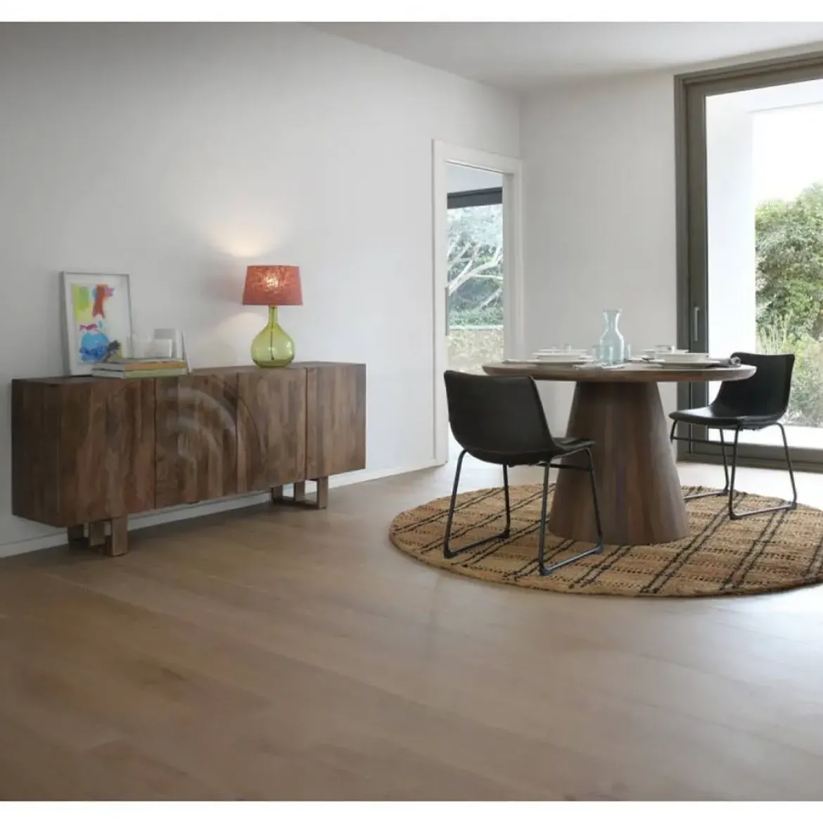 Mesa de Comedor de Madera Natural de Jambul GABAR 10697
