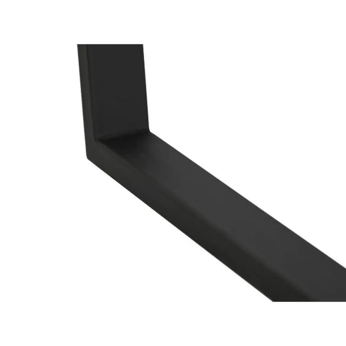 Mesa de Comedor de Metal y Piedra Sintetizada Color Blanco y Negro MB-208952