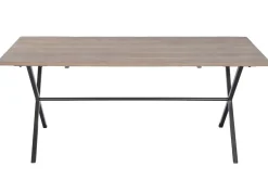 Mesa de Comedor de Teca con Patas de Metal MB-227262