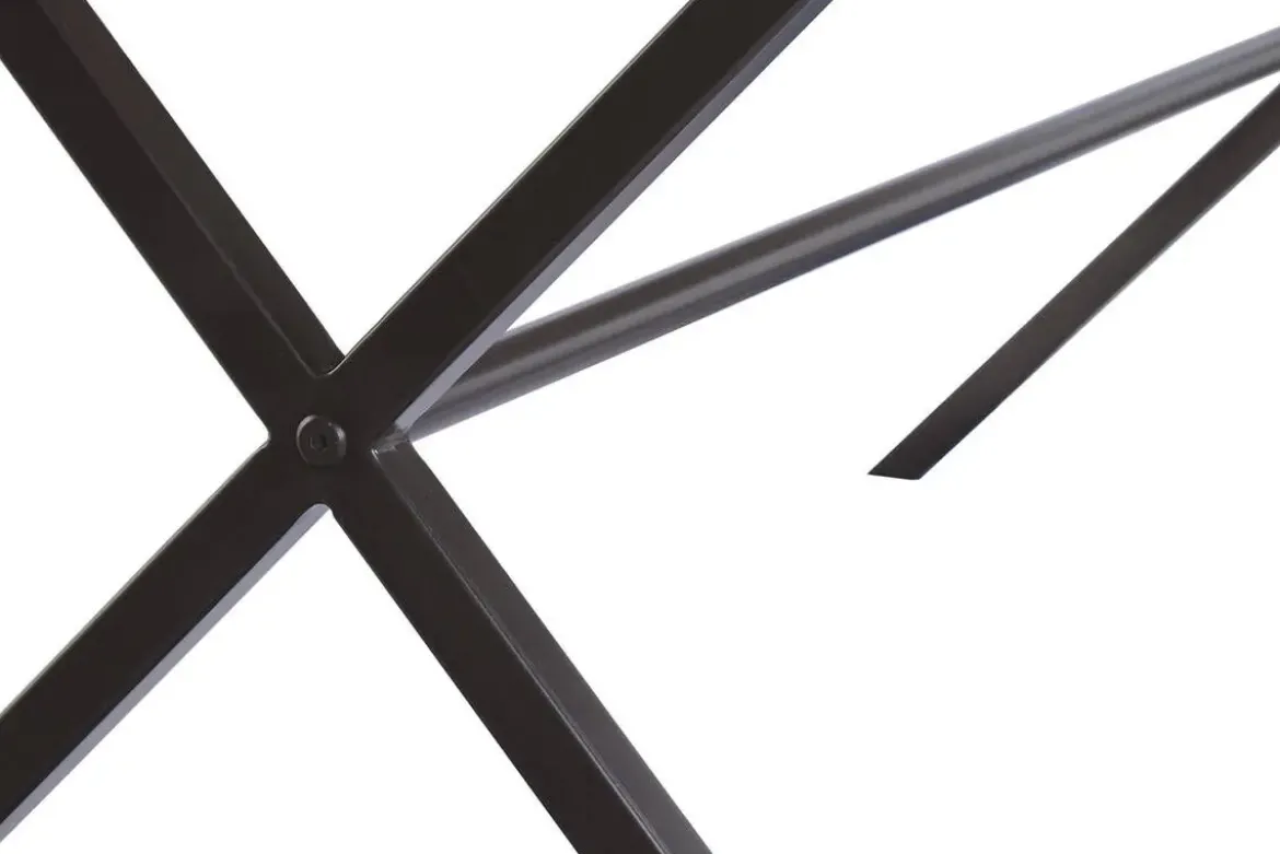 Mesa de Comedor de Teca con Patas de Metal MB-227262
