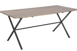 Mesa de Comedor de Teca con Patas de Metal MB-227262