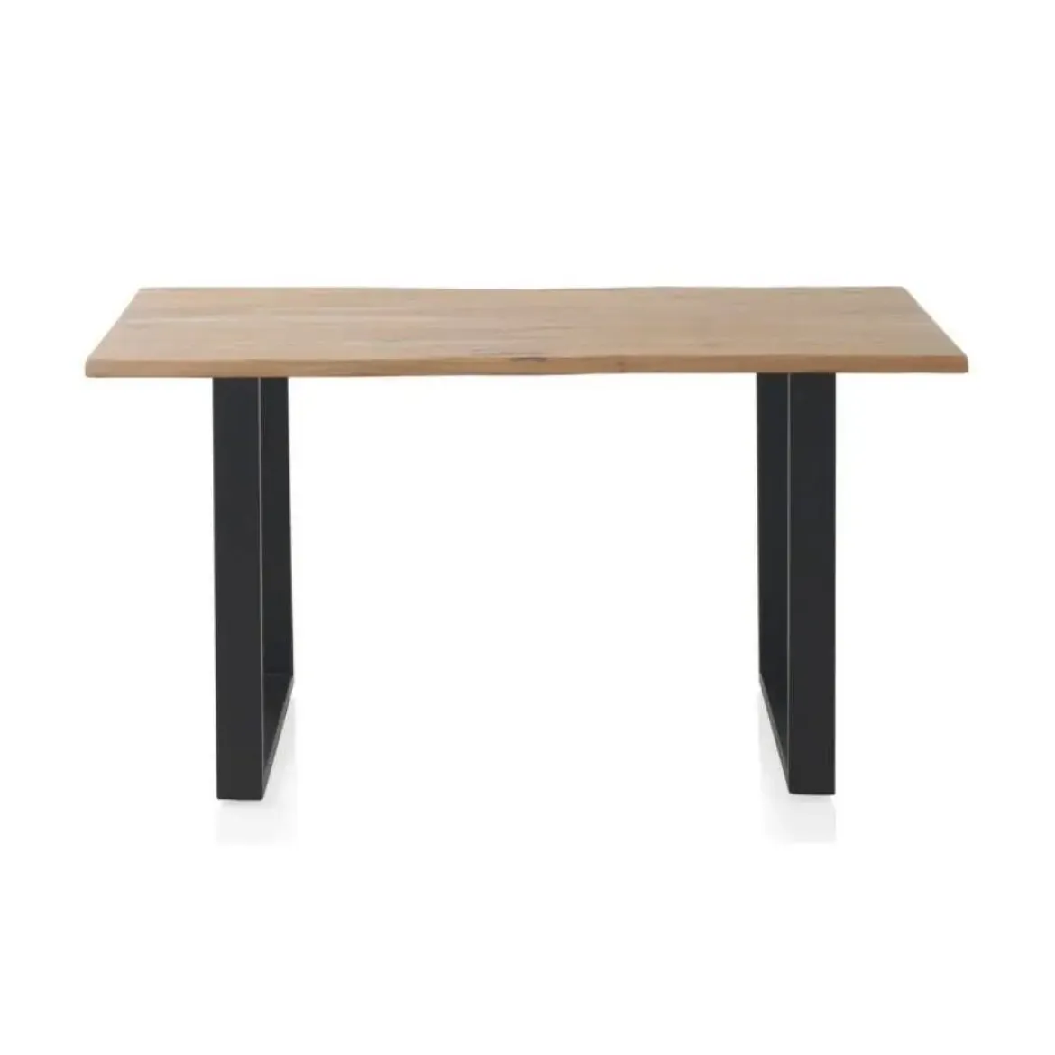 Mesa de comedor de 160x90 cm en madera maciza de acacia color natural GABAR 10832