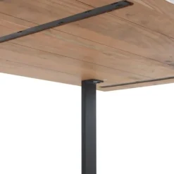 Mesa de comedor de 180x90 cm en madera maciza de acacia color natural GABAR 10833