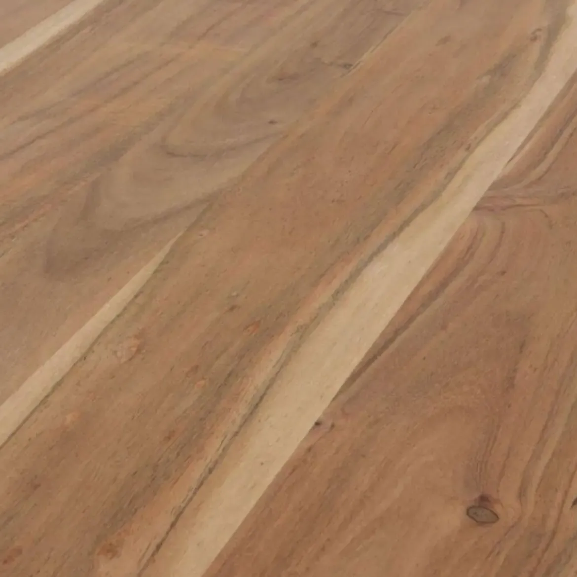 Mesa de comedor de 180x90 cm en madera maciza de acacia color natural GABAR 10833